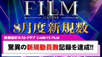 【CANDYS FILM】8月に過去最高の新規動員数を達成!!